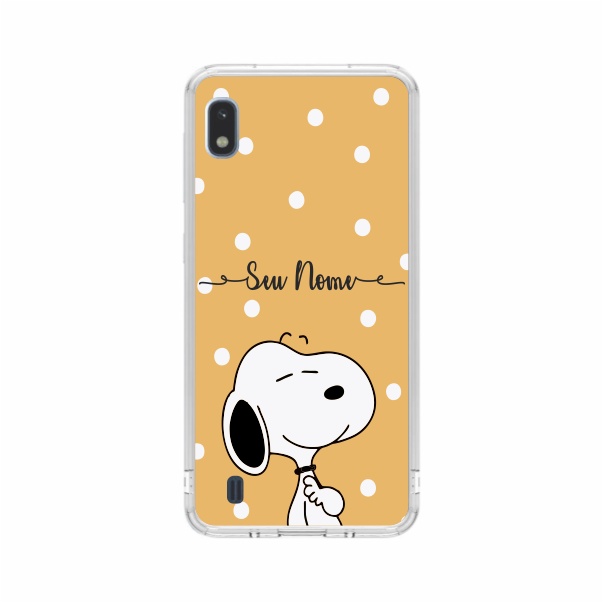 Capa de Celular Capinha Samsung A10 Personalizada  - Snoopy Com Nome