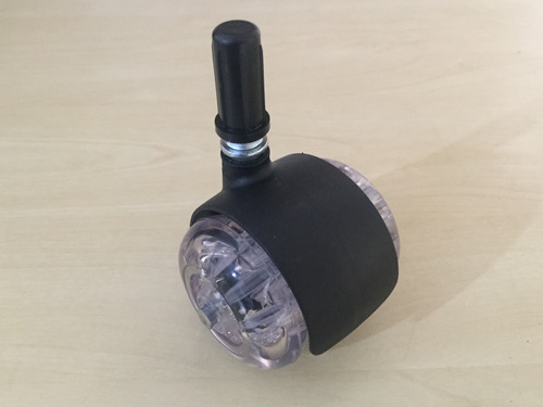 (4pçs) Rodizio Roda 50mm Gel Silicone Anti Risco Pino 10mm Bucha 1/2'' (13mm) Para Cadeiras E Móveis