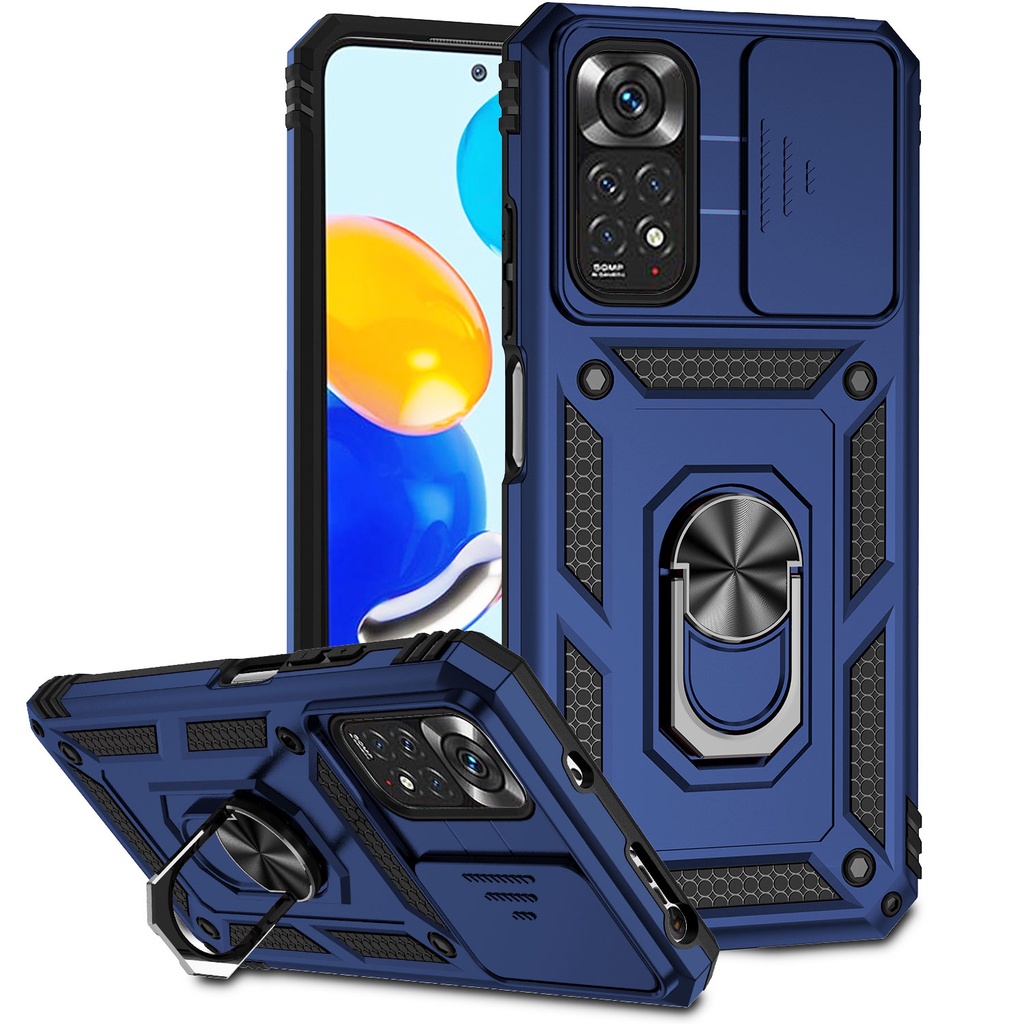 Capa Para Xiaomi Redmi Nota 8 Pro/9S 9 Max 10 10S 11 11S Poco X3 NFC X3 M4 X4 Mi 11T Lite/9A 9C 10 10A De Proteção De Lente À Prova De Choque