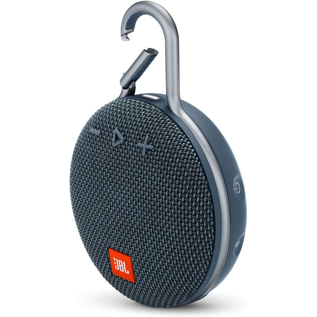 Caixa de Som JBL Clip 3 Azul Como nenhuma outra, a JBL Clip 3 é uma caixa de som com Bluetooth® exclusiva, à prova d’água, ultraportátil, ultra-resistente, de tamanho pequeno, mas com um som surpreendentemente grandioso.