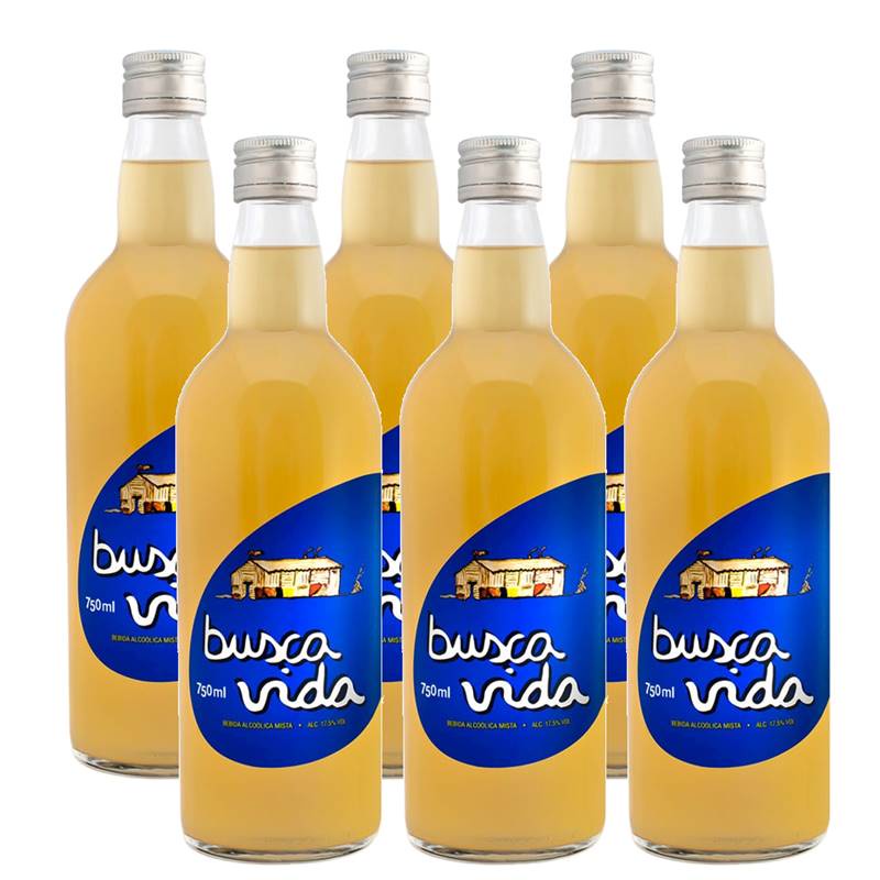 Cachaça Busca Vida Miniatura 50ml - Combo c/ 6 unds. | Shopee Brasil