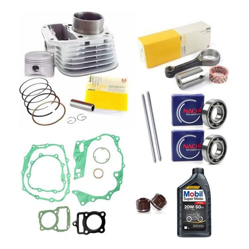 Kit Cilindro Completo Cg 125 Titan Fan 2002 Até 2008 Varetas em Oferta na Shopee