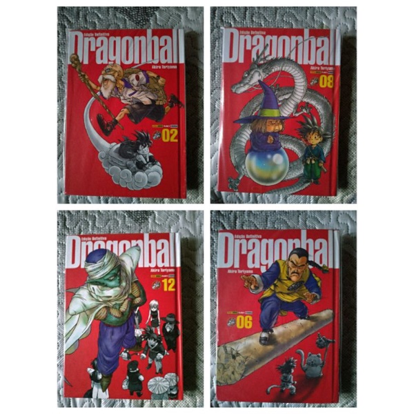 Dragon Ball edição definitiva volumes 2, 6, 8 e 12
