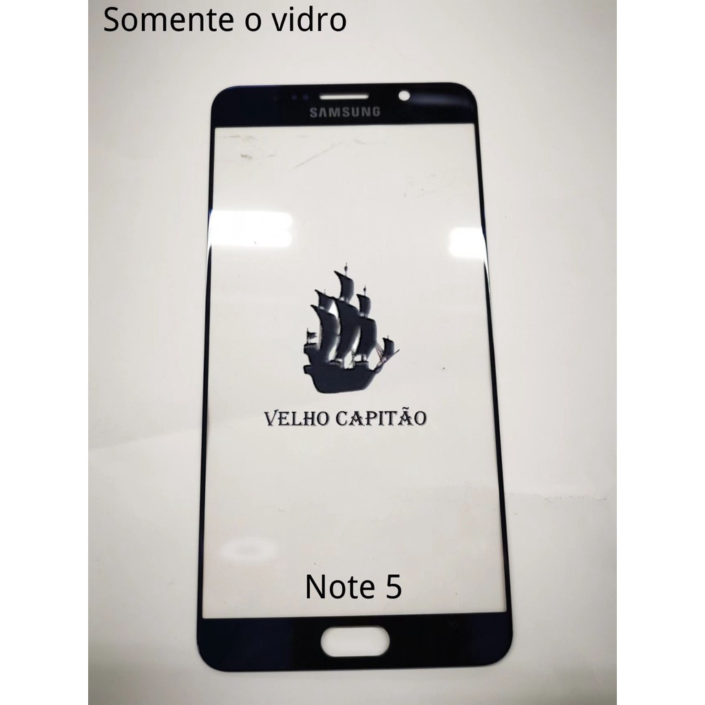 Vidro Frontal Da Tela Celular Samsung Note 5(Somente o vidro para recupera tela com vidro quebrado0