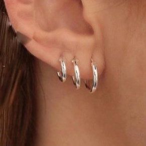 Kit Argola De Prata 925 Melhor Preço - 3 pares - Segundo e Terceiro Furo Argolinha em Oferta na Shopee