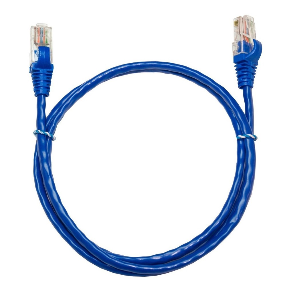 Cabo Ethernet Azul Conector Rj45 Para Ligar O Pc No Modem