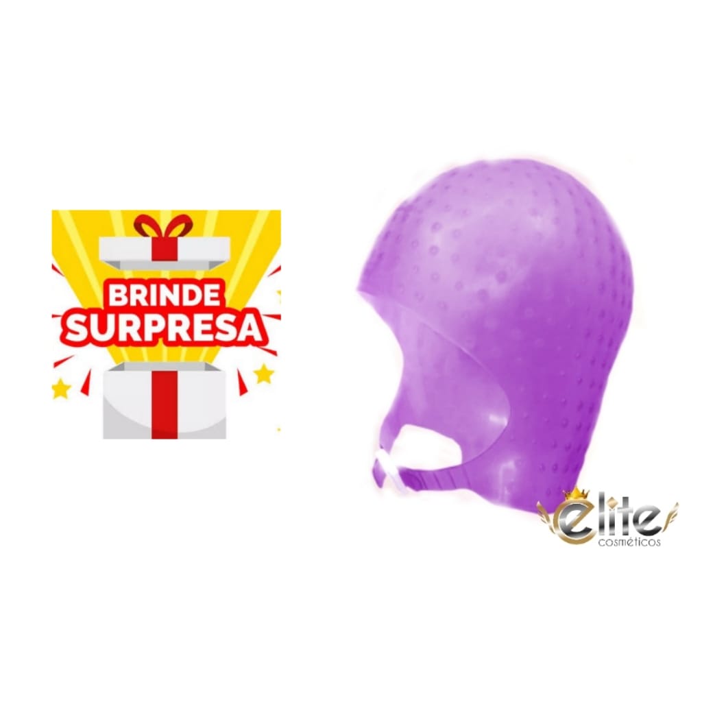 Touca Romana de Silicone Para Mechas e Luzes Souple liss com fechamento no queixo.