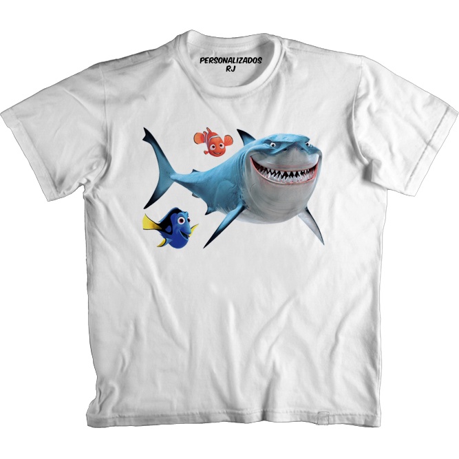 Camiseta BRUCE MARLIN E DORY 02 DE PROCURANDO NEMO