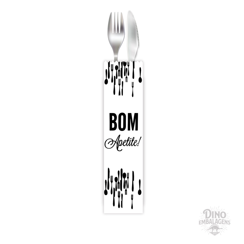 Embalagem Saquinho de Papel para Talher (500 unidades) em Oferta na Shopee