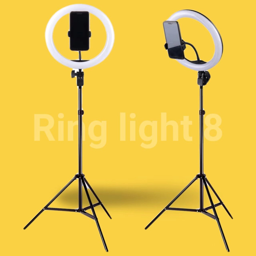 Ring Light Iluminador 8 Polegadas Com Tripé De 2.10 Metro SU
