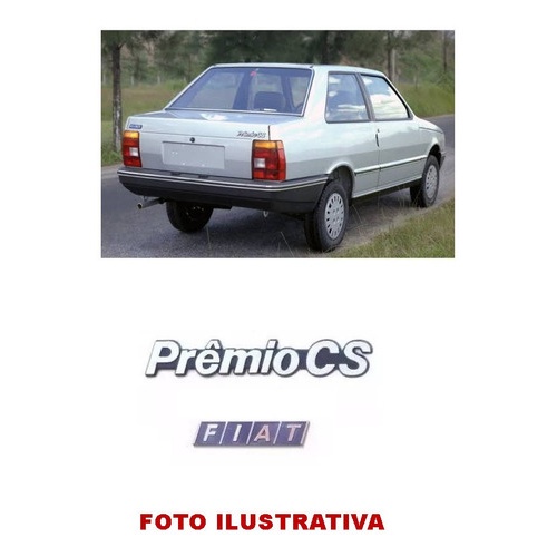 Kit Emblemas Cromados Prêmio Cs - Fiat