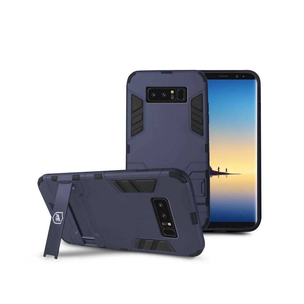 Capa Case Capinha Armor Galaxy Nota 8 Gshield – Superproteção com Alça Kickstand Azul - Mobile & Gadgets