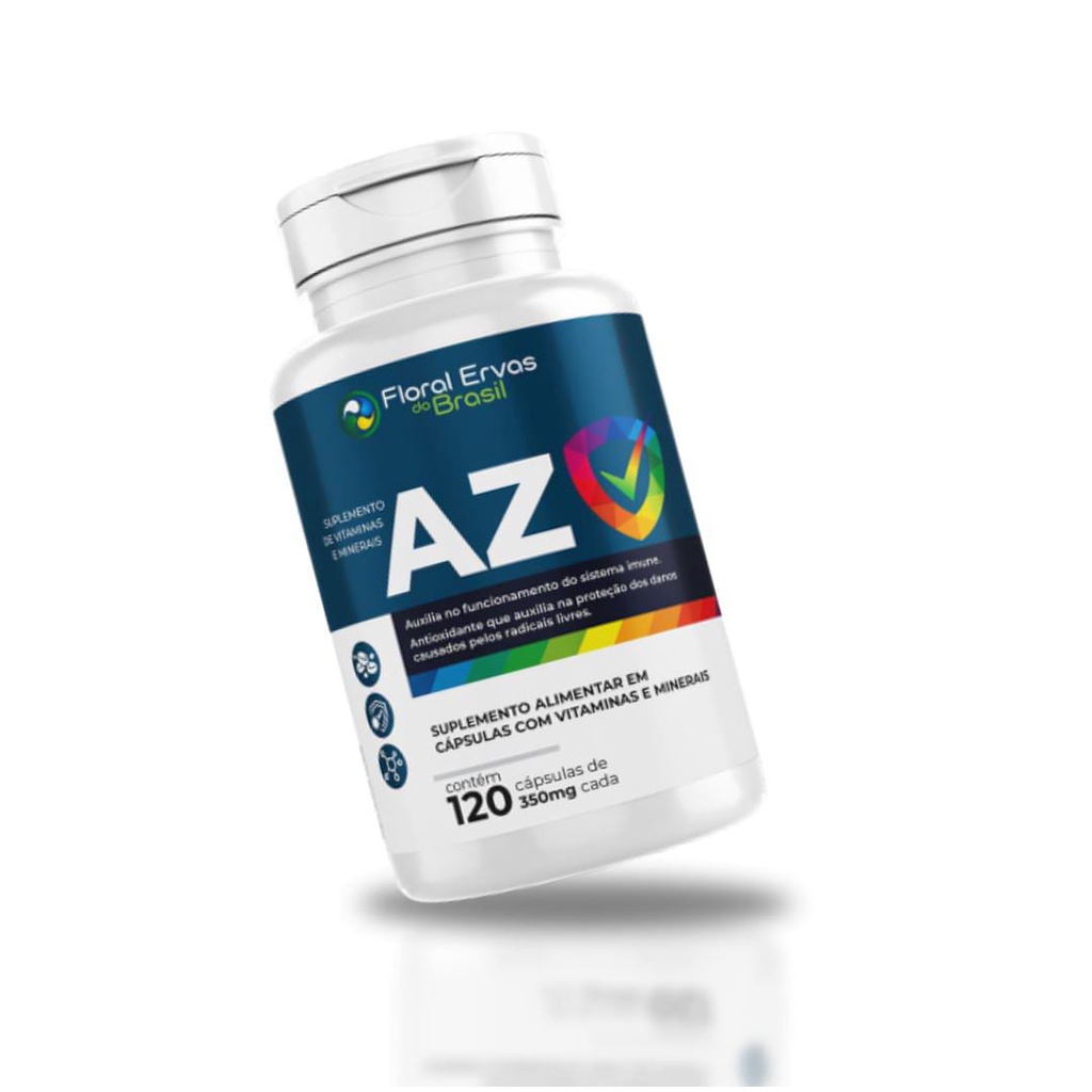 AZ PROMOÇÃO 01  Unidaes  Polivitaminico A-z Mulher e Homen 120 Cáps. Floral Ervas do Brasil