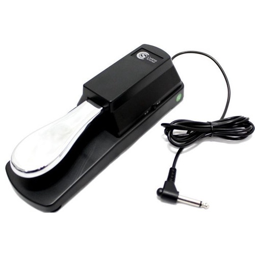 Pedal Sustain Para Teclado Cps 10 Preta Pedaleira Sustain