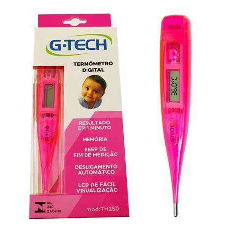Termômetro Digital G-Tech com Alarme ROSA