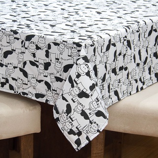 Toalha P/ Mesa 4 Lugares - Estampa Vaquinha- (SAKURA ENXOVAIS - FABRICAÇÃO PRÓPRIA - COMPRE NO CONFORTO DE SUA CASA :)