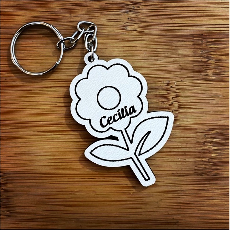 Kit de Chaveiros Flor Jardim Encantado Aniversário Brinde Aniversário Infantil em MDF