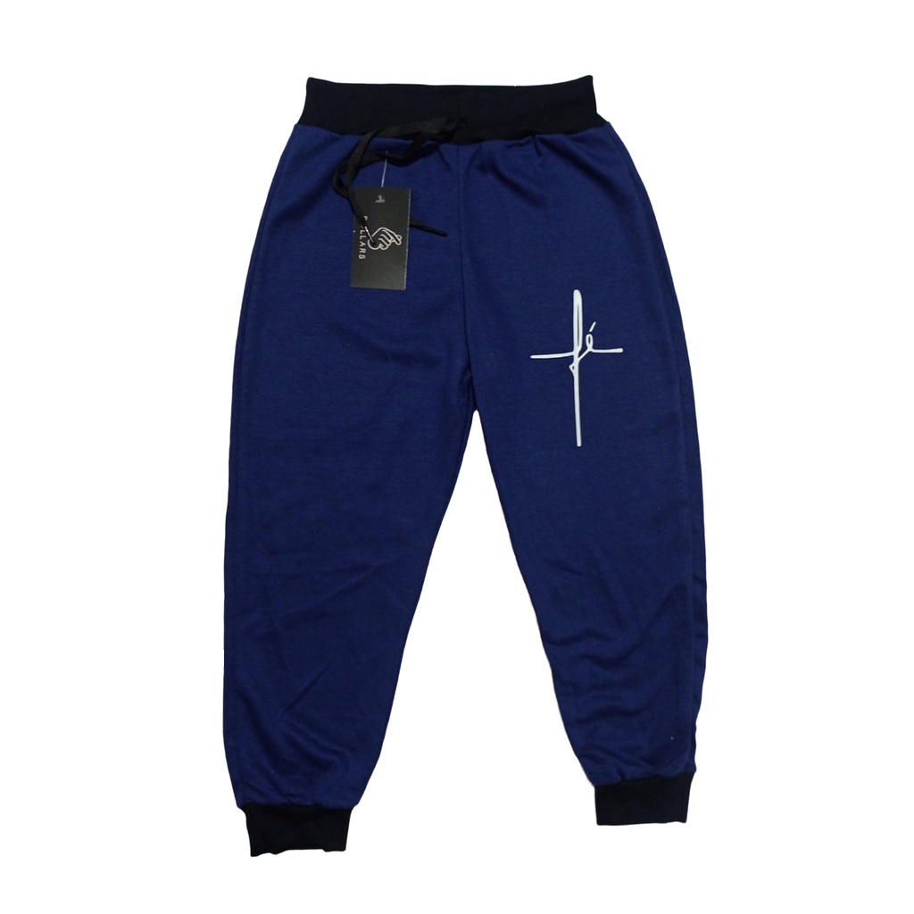 Calça Moletom Infantil FÉ RELIGIÃO Menino e Menina Unixess Envio Imediato Promoção
