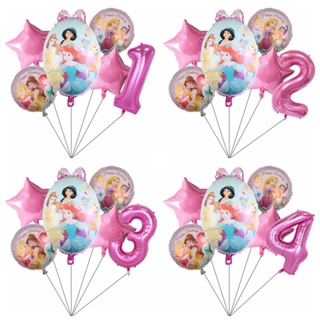 6pcs Princesa Branca De Neve Cinderela Tema Balões Decorações Da Festa De Aniversário Crianças Brinquedos Fontes Do Partido Balão De Casamento em Oferta na Shopee