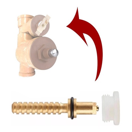 Kit Eixo De Registro P  Valvula Descarga Lorenzetti P20 Pvc*
