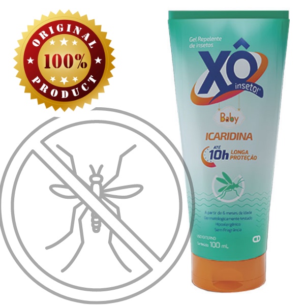 Gel repelente de insetos Xô Inseto Baby Icaridina c/ 100ml Kids