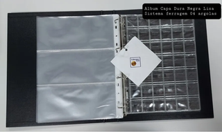 Álbum Médio Simples Misto 176 Moedas e 30 Cédulas 29x23cm - Pasta Fichário em Oferta na Shopee