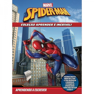 Aprender é Incrível Marvel - Homem Aranha Aprendendo a Escrever