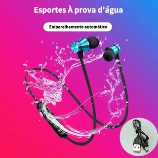 Fones de ouvido sem fio Bluetooth XT11 magnético para esportes à prova d