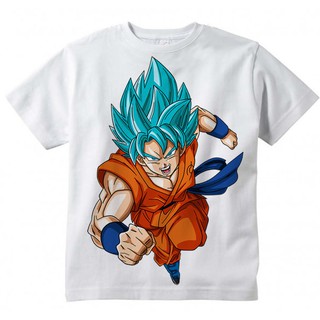 Camiseta Infantil Dragon Ball Goku SSJ Blue | Shopee Brasil