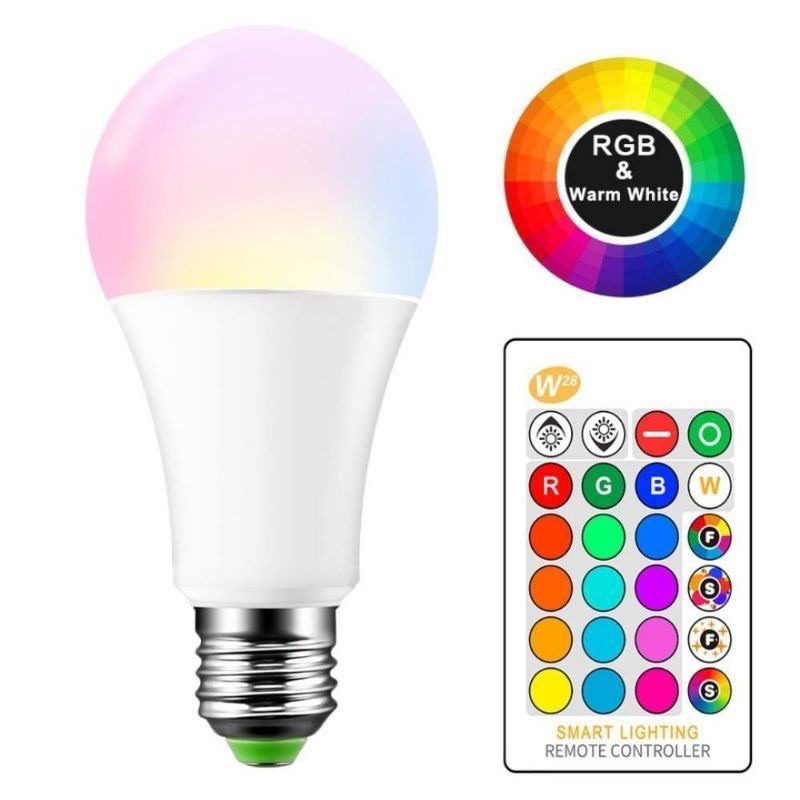 Lâmpada LED E27 RGB de 85265V / Lâmpada Mágica que Muda de Cor com 16