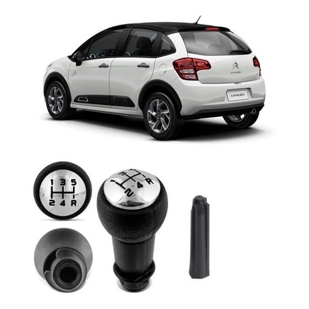 Manopla Bola Alavanca Câmbio Citroen C3 C4 Air Cross