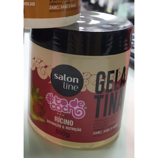 Gelatina Oleo De Ricino To De Cacho Definicao E Nutricao Salon Line 550g Shopee Brasil