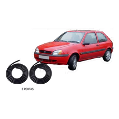Kit Borrachas De Vedação Fiesta Hatch 1999 2000 2001 - 2 Po