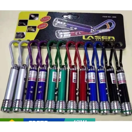 Laser 3 em 1 - Mosquete Brinquedo Gato Caneta Lanterna Luz Notas Falsas