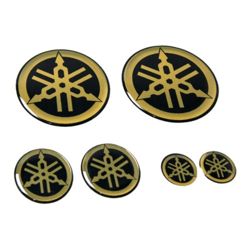 Emblema Adesivo Resinado Tanque Logo Yamaha Dourado em Oferta na Shopee