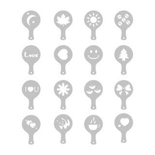Conjunto De 16 Stencils Para Café