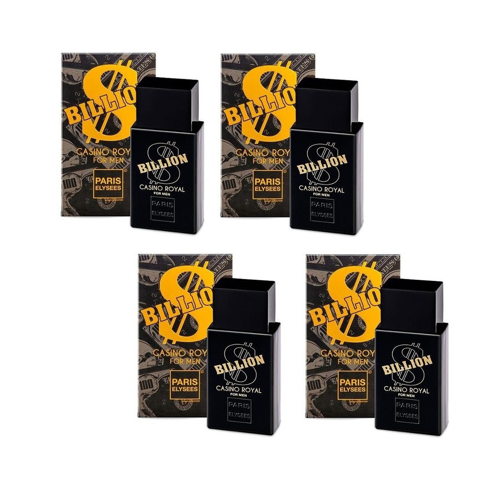 Kit Com 4 Billion Cassino Royal Masculino 100ml