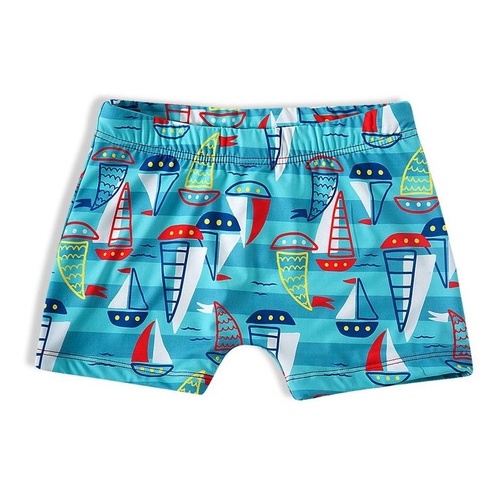 Sunga Infantil Menino Barcos Praia Verão Piscina Uv Tip Top