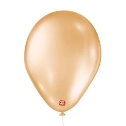 Balão De Festa Perolado - Pêssego - 9" 23cm - 25 Unidades