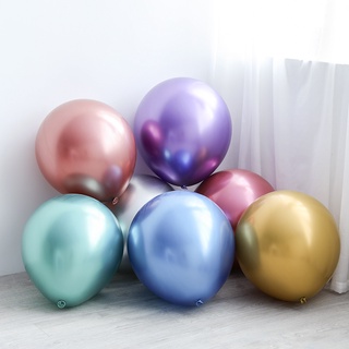 5pcs Balões Cromados De 18 Polegadas De Hélio Metálico globos Festa De Aniversário Decoração Bola Gigante Para Correntes De Nupcial Brilhante