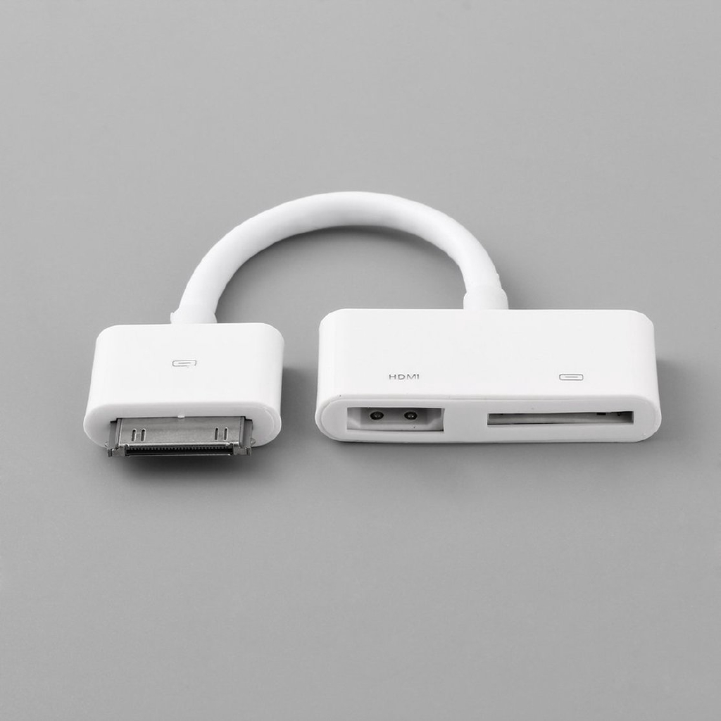ipad 30-pin TO HDMI DOCK TO HDMI TV AV cable adapter video converter +  charging /SUPPORT IOS 9.3/ extended projector TV monitor /for Apple iPad 2  3 iphone 4 4 s iPod touch 4 | Shopee Brasil