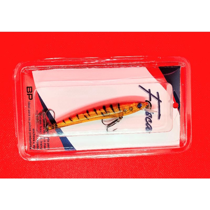 isca artificial faísca  marca BP robalo tucunaré traíra doura peixes predadores de rio e mar e pesqueiros de caiaque banco ou de beirada isca profissional testada e aprovada , nado realístico pintura impecável , e garateia afiadas