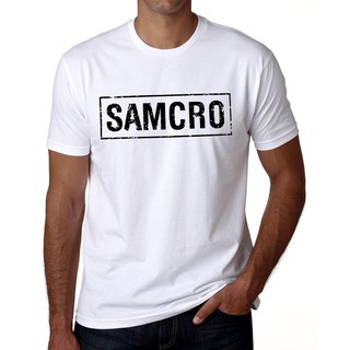 Camiseta camisa Sons Of Anarchy Samcro Moto Club branca