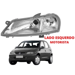 Farol Celta Mascara Cromada Lado Esquerdo 2000 2001 2002 2003 2004 2005 2006