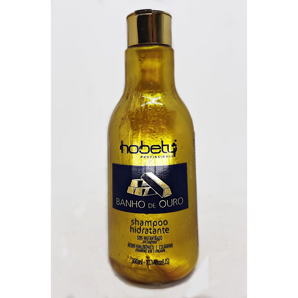 Shampoo Hidratante Banho de Ouro 300ml - Hobety