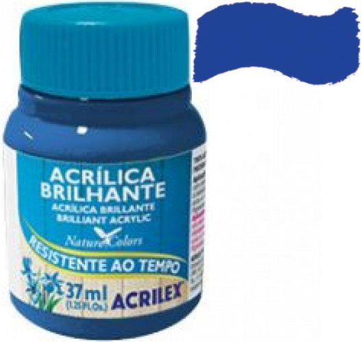Tinta Acrílica Brilhante Azul Turquesa - Tinta acrilica para pintura artesanal - Acrilex - 37ml