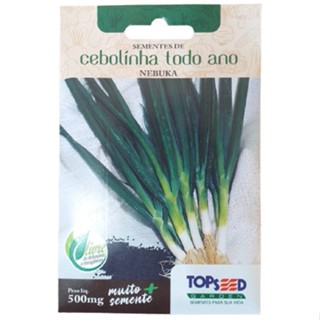 SEMENTE CEBOLINHA TODO ANO TOPSEED - NEBUKA SACHÊ 500mg em Oferta na Shopee