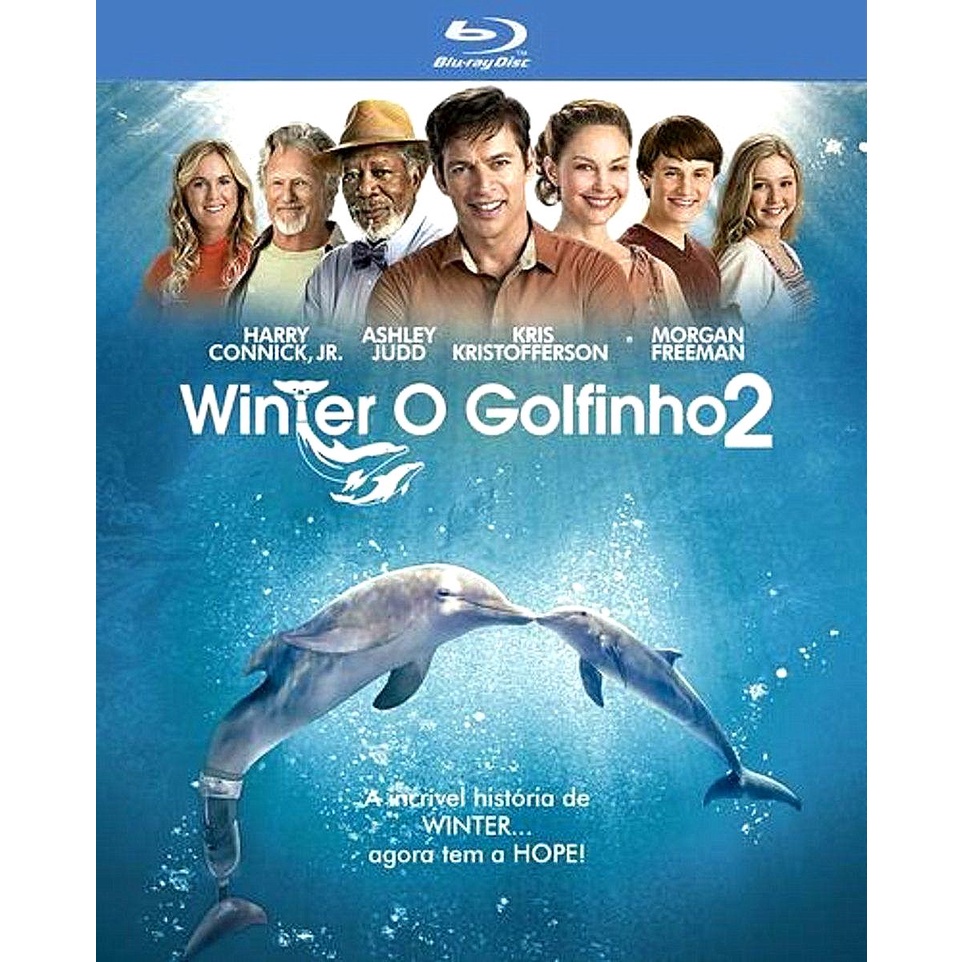 BLU-RAY Winter - O Golfinho 2 - Edição ORIGINAL - Morgan Freeman - Drama Família - Novo Lacrado