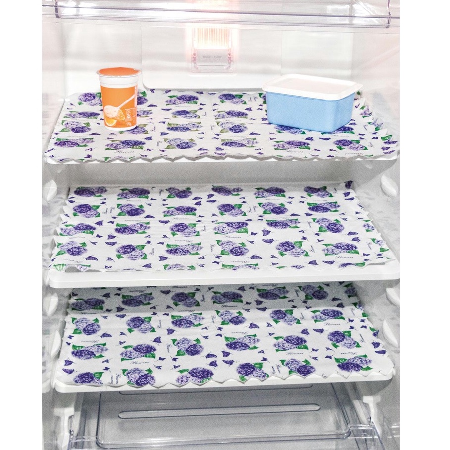 Toalhas Para Geladeira Protege Riscos Sujeira Hortênsia Roxo em Oferta na Shopee
