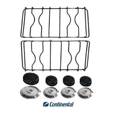 Kit Bacia Espalhador Grelha Peças Fogão Continental Novita